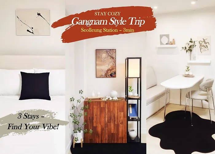 Cozy Gangnam Style Trip, 3min To Subway, Calm & Chic Apartment